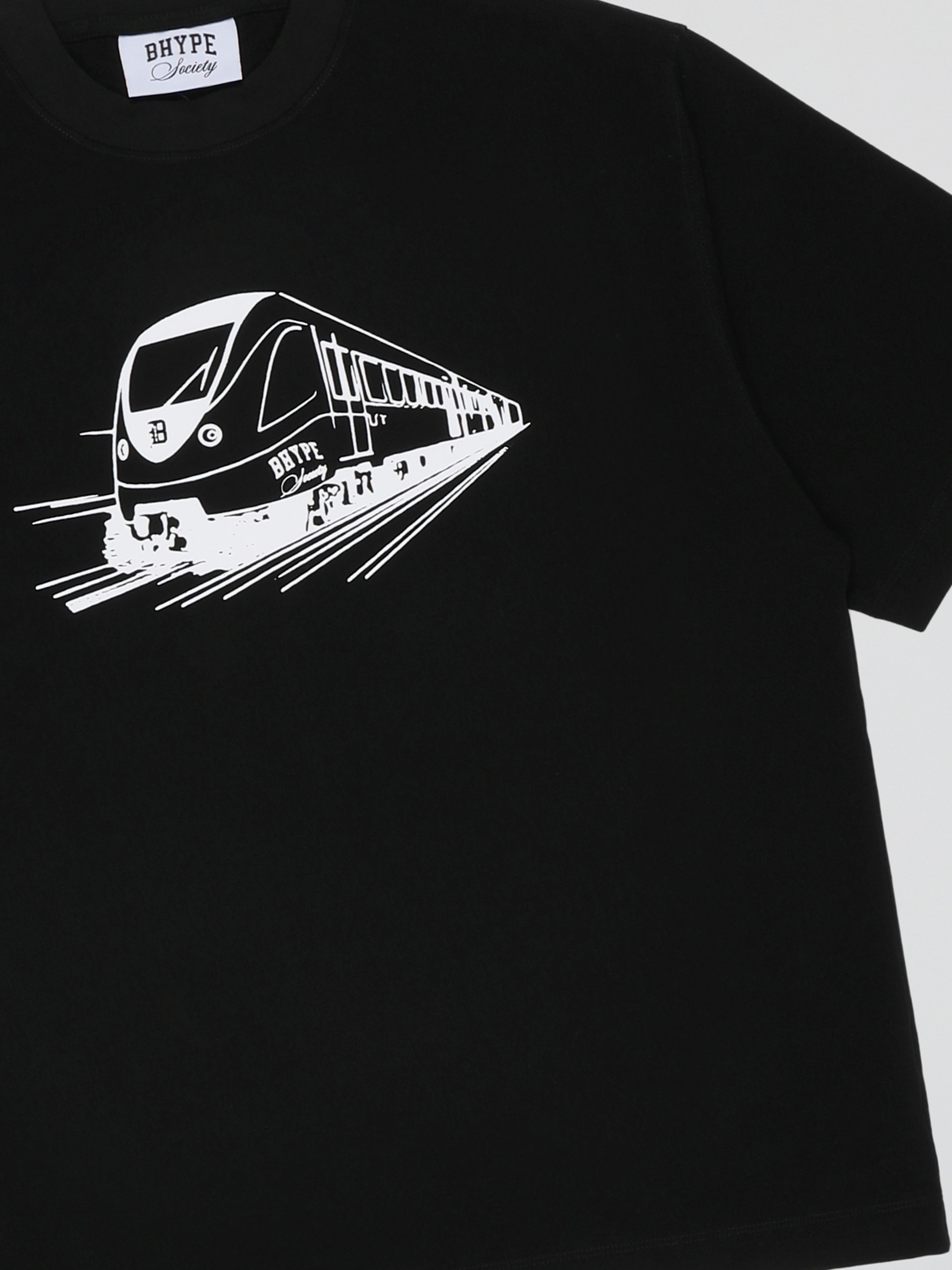 BHYPE SOCIETY METRO CARD BLACK TSHIRT