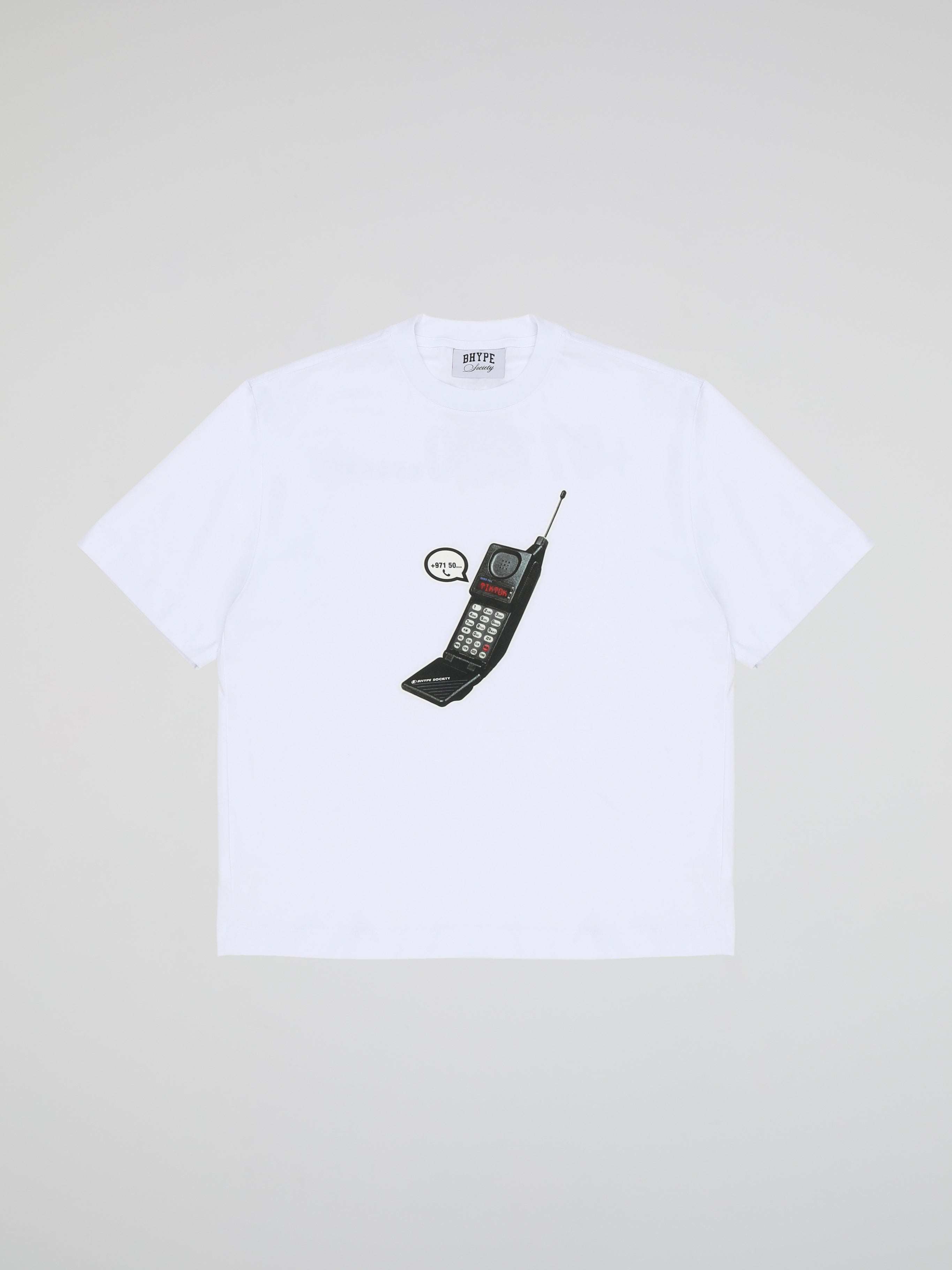 BHYPE RETRO PHONE WHITE TSHIRT