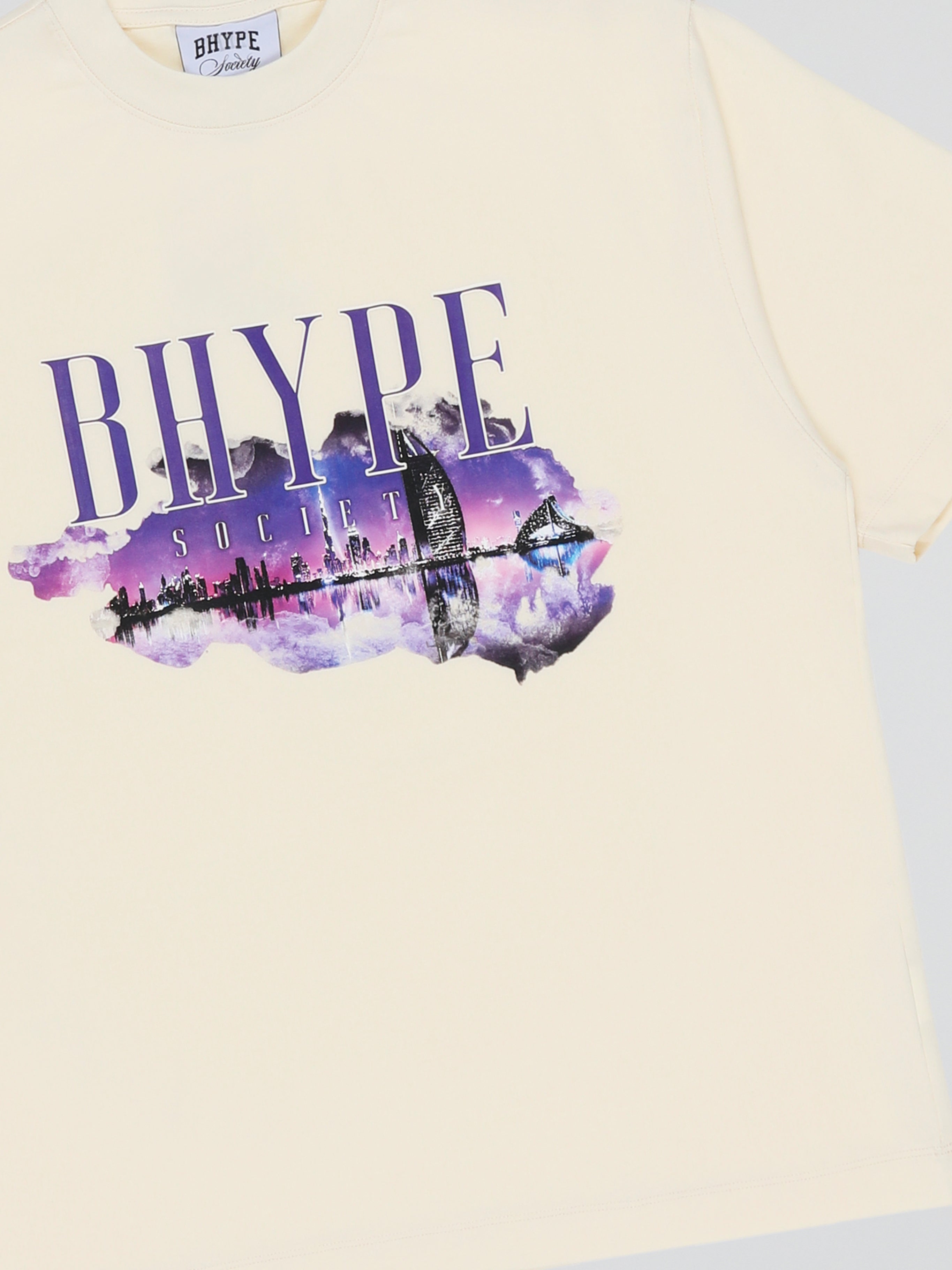 BHYPE DUBAI SKYLINE BEIGE TSHIRT