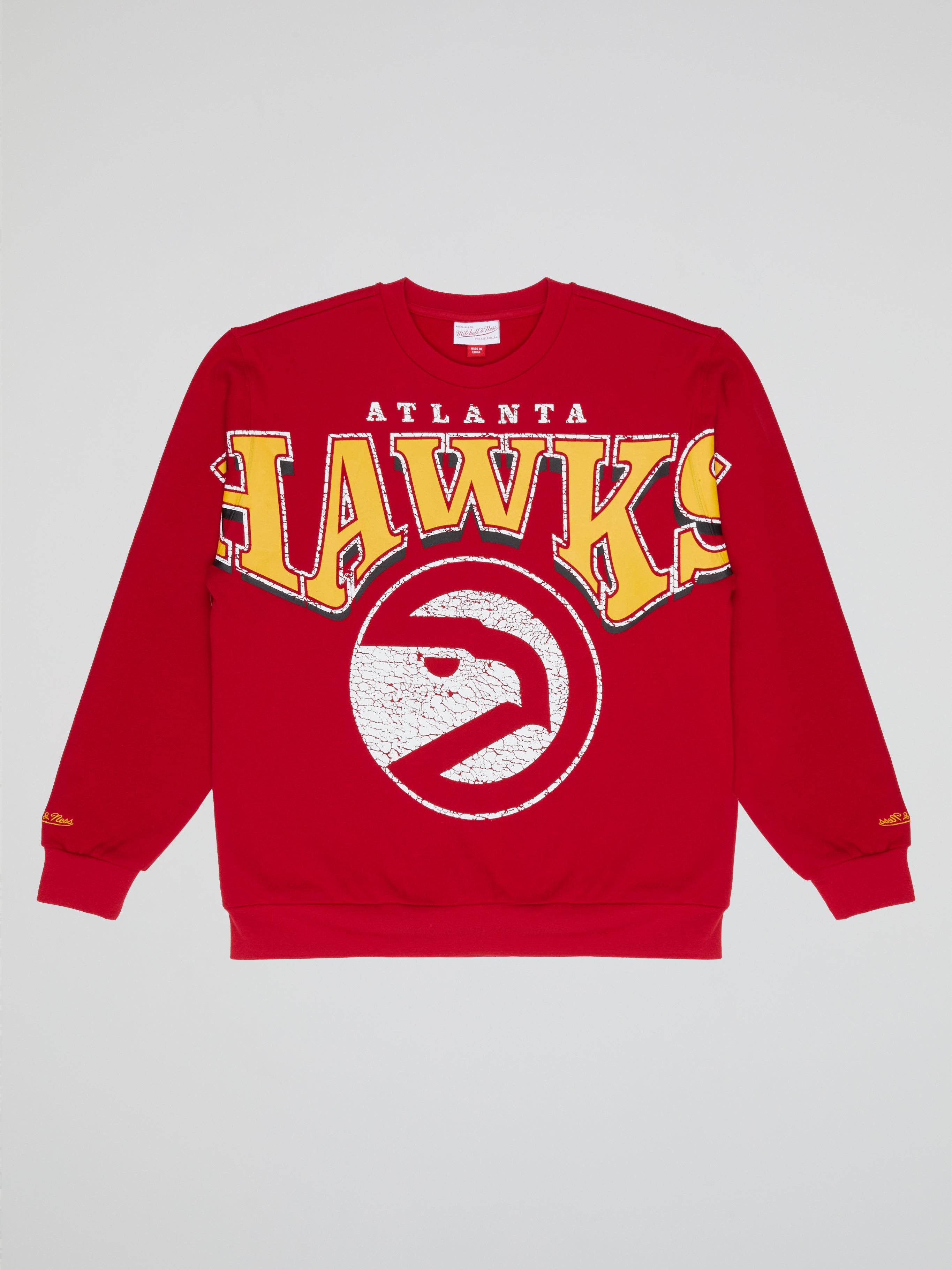 Mitchell & Ness Fashion Fleece Crew Atlanta Hawks