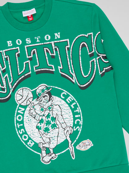 Mitchell & Ness Fashion Fleece Crew Boston Celtics