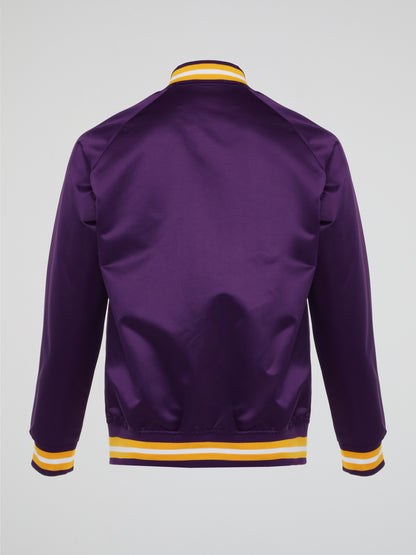 Mitchell & Ness Lightweight Satin Jacket Los Angeles Lakers – Purple