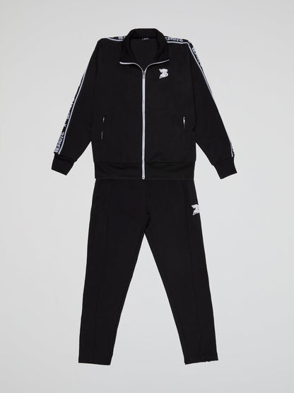 Bhype Society - Bhype Black  Retro Nylon Tracksuit