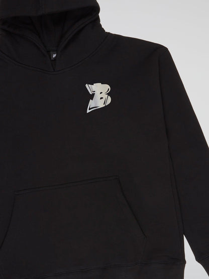 BHYPE LOGO ESSENTIALS BLACK HOODIE - B-Hype Society