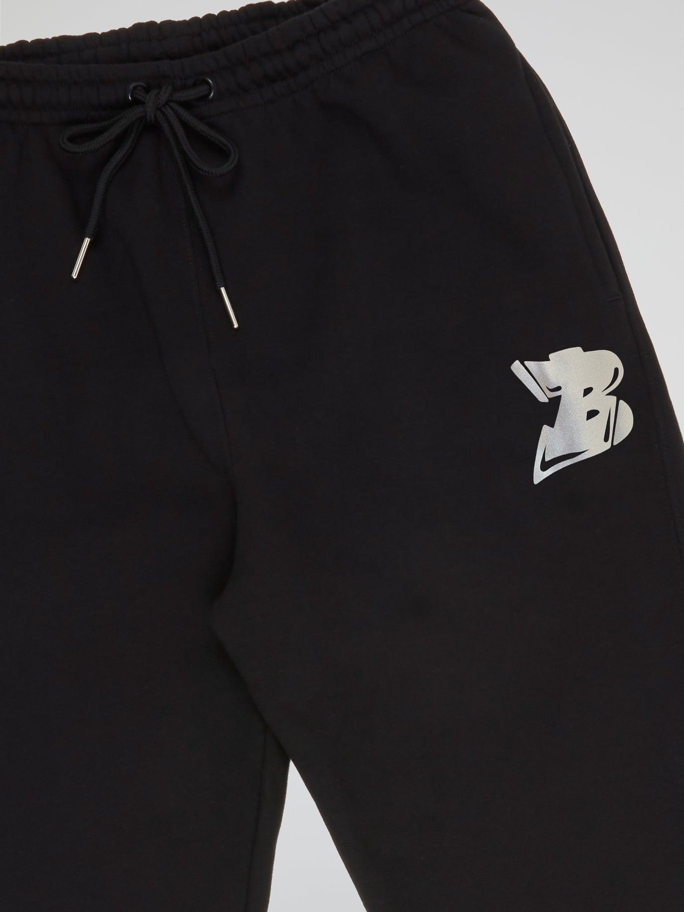 BHYPE LOGO ESSENTIALS BLACK PANTS - B-Hype Society