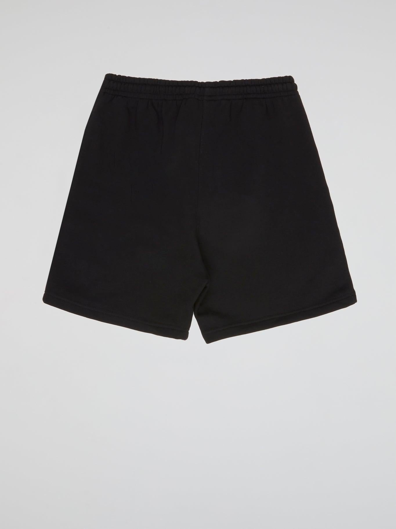 BHYPE LOGO ESSENTIALS BLACK SHORTS - B-Hype Society