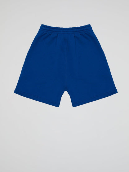 BHYPE LOGO ESSENTIALS BLUE SHORTS - B-Hype Society