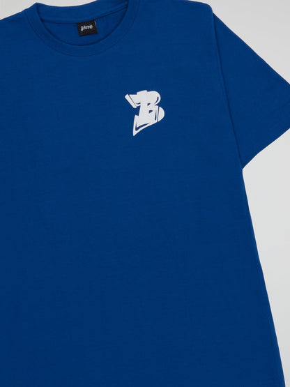 BHYPE LOGO ESSENTIALS BLUE TSHIRT - B-Hype Society