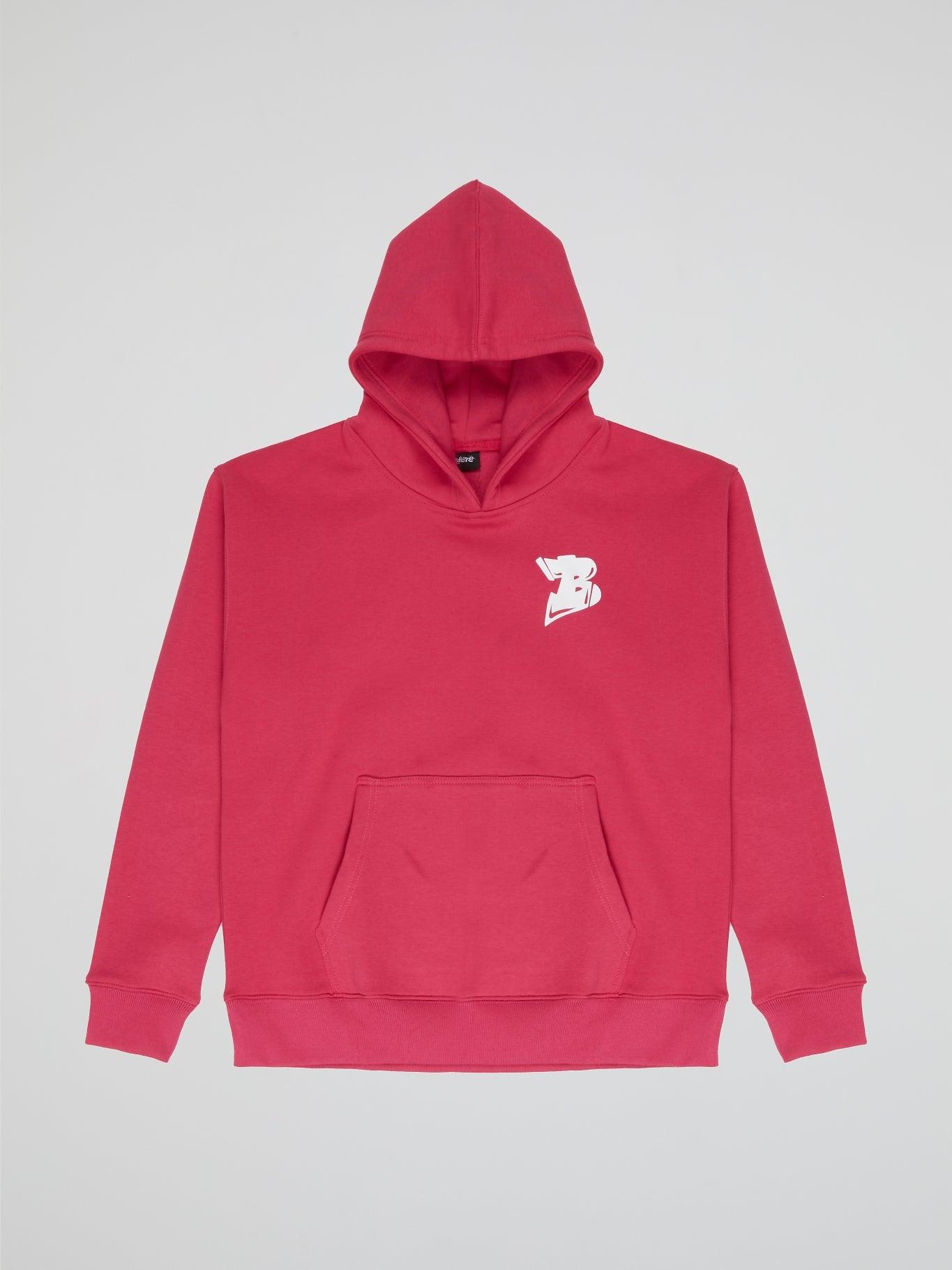 BHYPE LOGO ESSENTIALS NEON PINK HOODIE - B-Hype Society