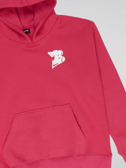 BHYPE LOGO ESSENTIALS NEON PINK HOODIE - B-Hype Society