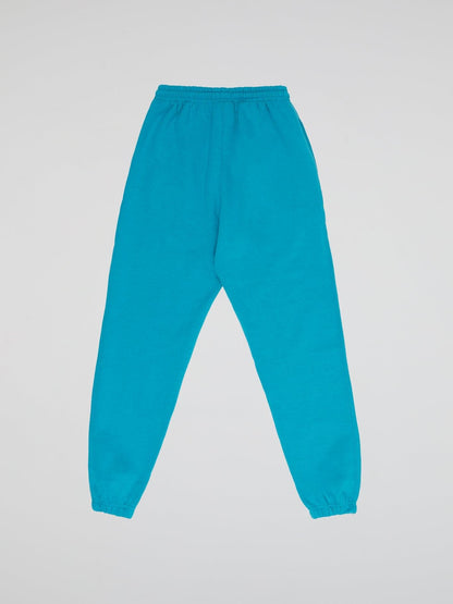 BHYPE LOGO ESSENTIALS PANTS TURQUOISE BLUE - B-Hype Society