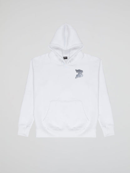 BHYPE LOGO ESSENTIALS WHITE HOODIE - B-Hype Society