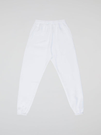 BHYPE LOGO ESSENTIALS WHITE PANTS - B-Hype Society