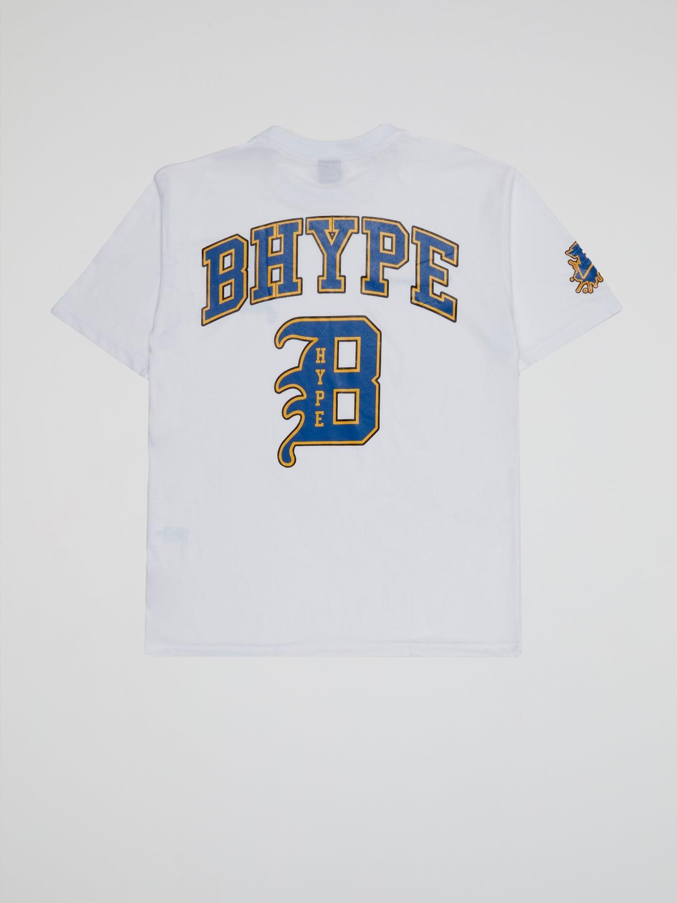 BHYPE WHITE T-SHIRT VARSITY COLLECTION - B-Hype Society