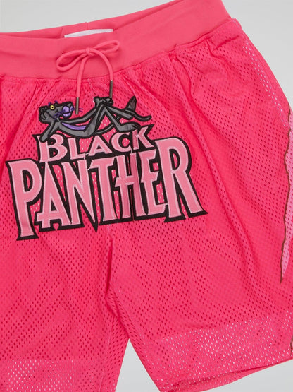 Black X Pink Panther Shorts - B-Hype Society