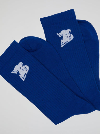 Essentials B Socks Blue - B-Hype Society