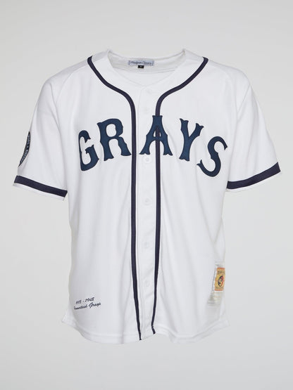 Grays White NL Baseball Jersey - B-Hype Society