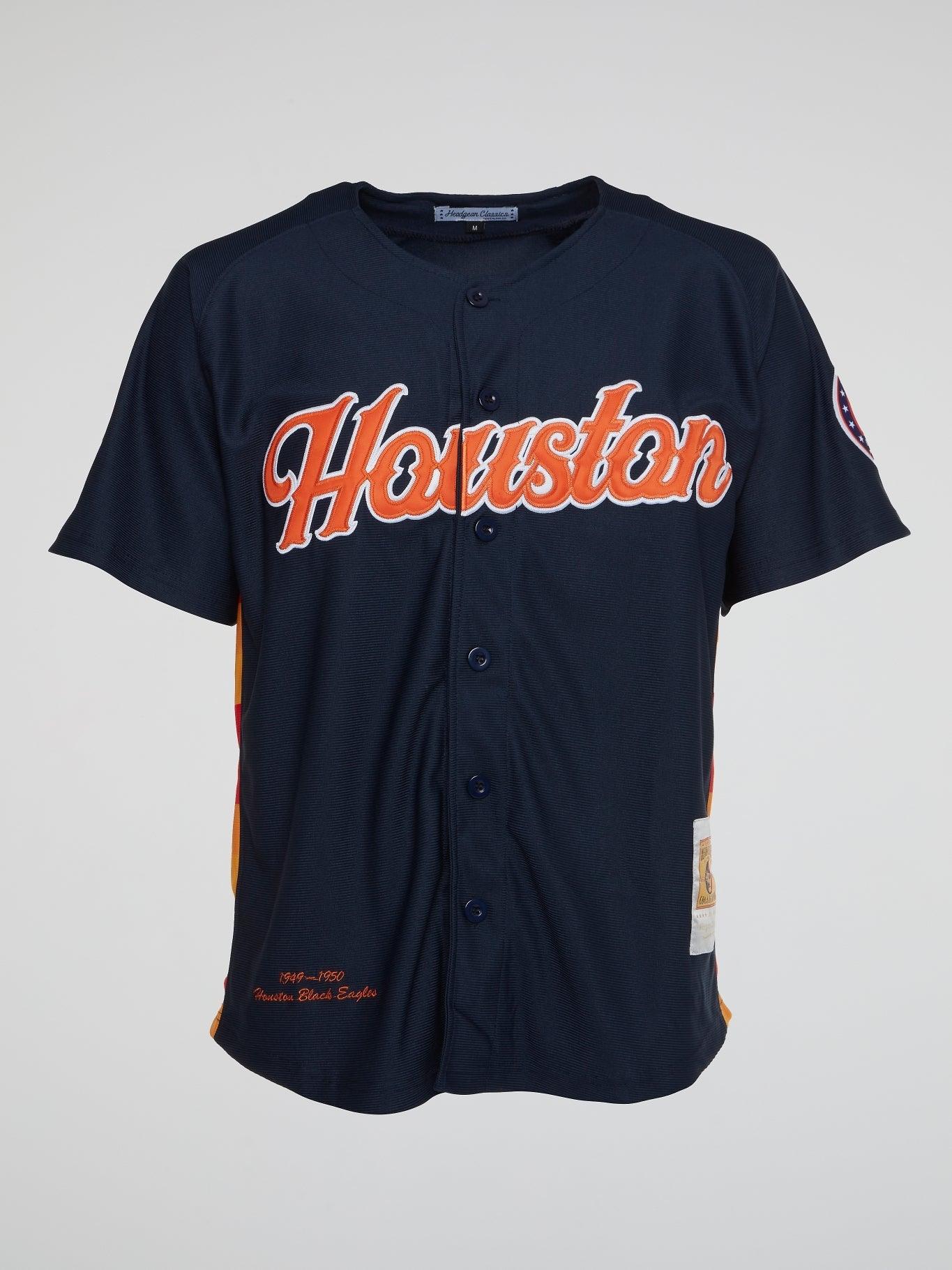 Houston Eagles Navy Baseball Jersey - B-Hype Society