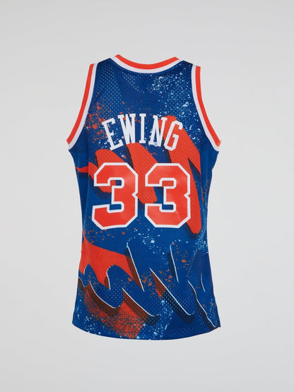 Hyper Hoops Swingman Jersey Knicks 1991 Patrick Ewing - Blue - B-Hype Society