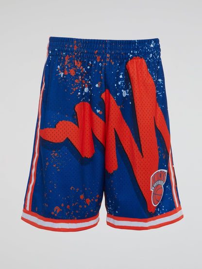 Hyper Hoops Swingman Shorts Knicks 1991 - Blue - B-Hype Society