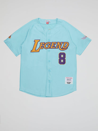 Legend Byrant Light Blue Button Down Jersey - B-Hype Society