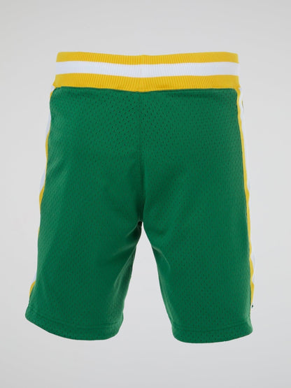 NBA Green Authentic Basketball Shorts - B-Hype Society