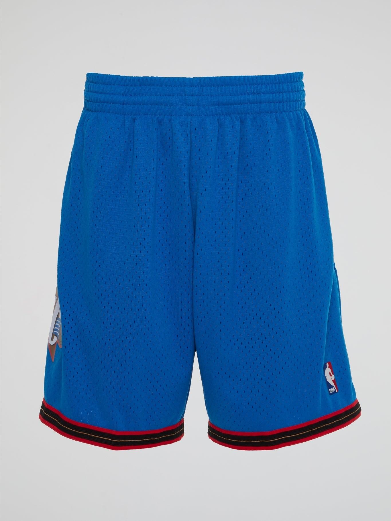 NBA Swingman Alternate Shorts 76Ers 99-00 - Royal - B-Hype Society