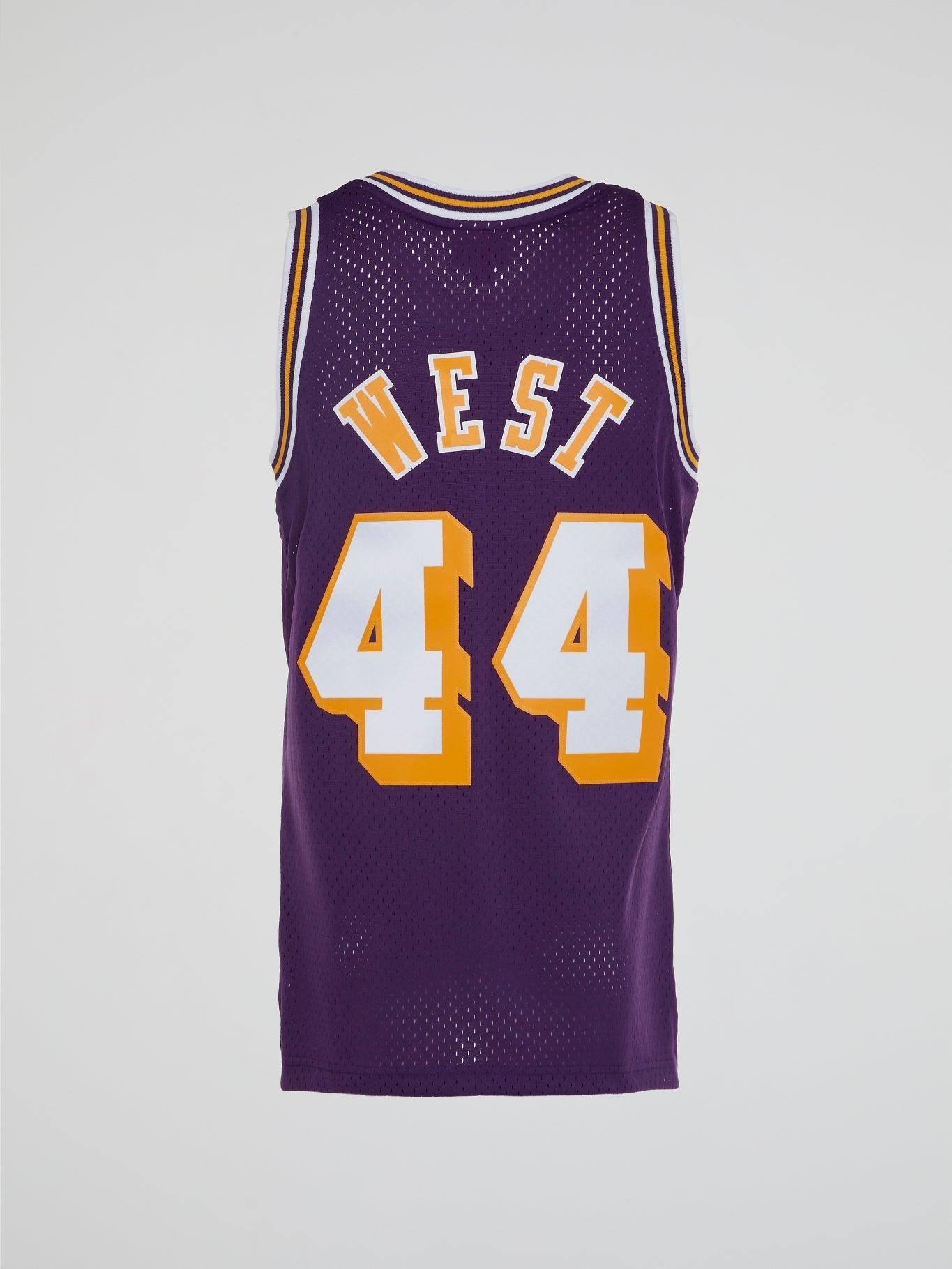 NBA Swingman Jersey Lakers 71 - 72 Jerry West - Purple - B-Hype Society