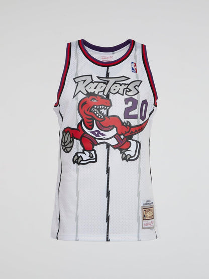 NBA Swingman Jersey Raptors 1995 Damon Stoudamire - White - B-Hype Society