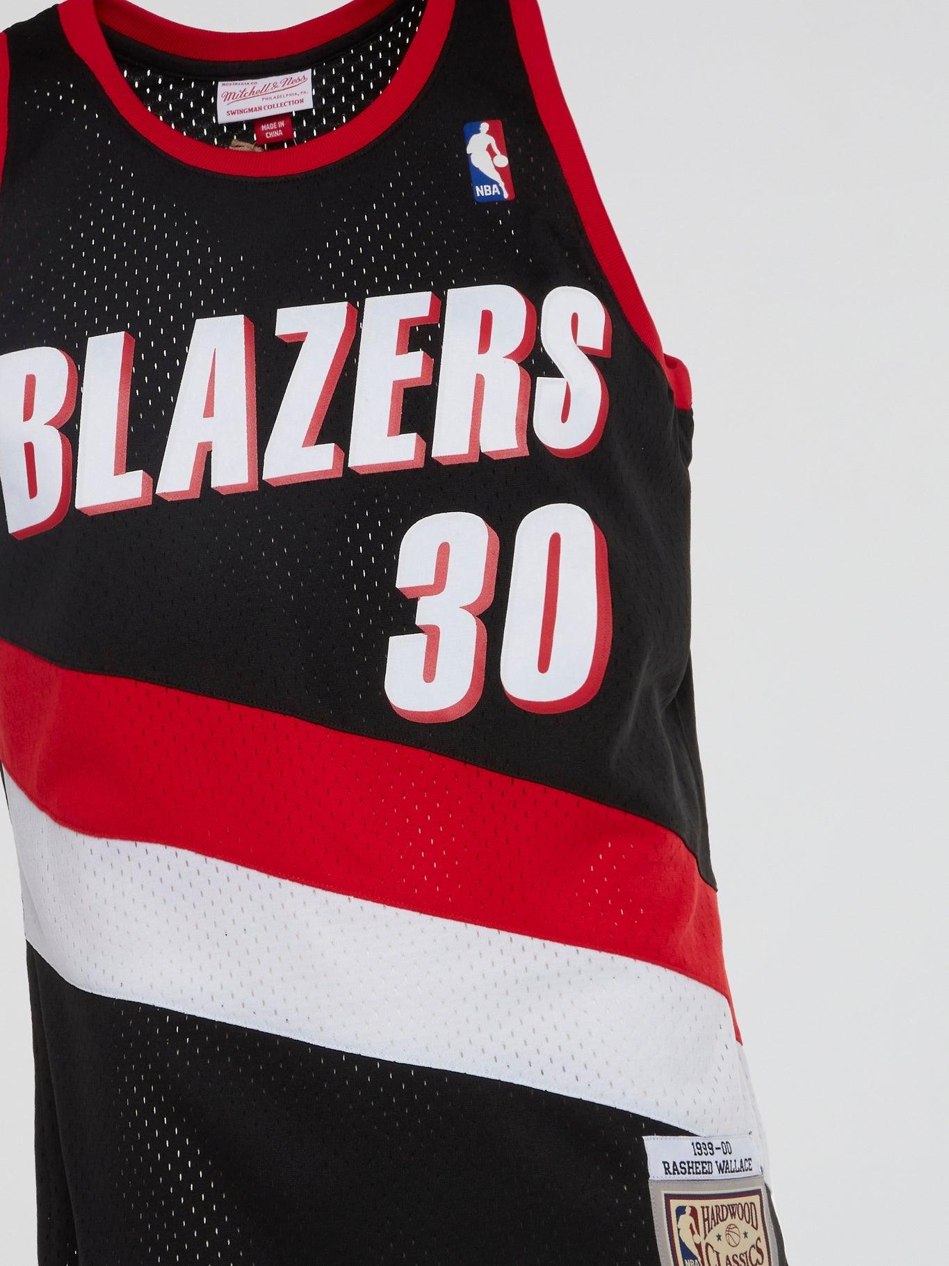 NBA Swingman Jersey Trail Blazers 99 Rasheed Wallace - Black - B-Hype Society