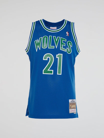 NBA Swingman Road Jersey Timberwolves 95 Kevin Garnett - Royal - B-Hype Society