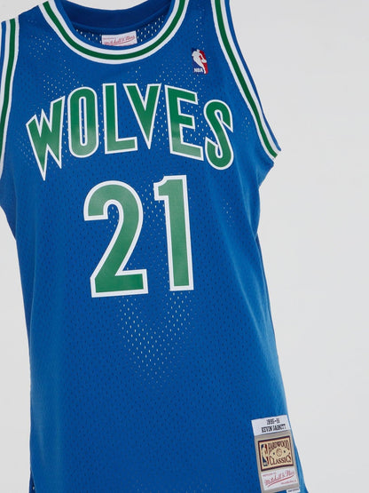 NBA Swingman Road Jersey Timberwolves 95 Kevin Garnett - Royal - B-Hype Society