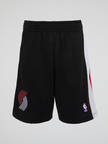 NBA Swingman Road Shorts Blazers 99-00 - Black - B-Hype Society