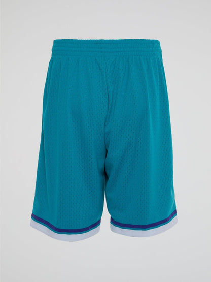 NBA Swingman Road Shorts Hornets 92-93 - Teal - B-Hype Society