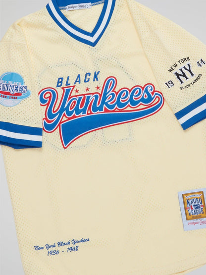 New York Black Yankees Cream Pullover Jersey - B-Hype Society