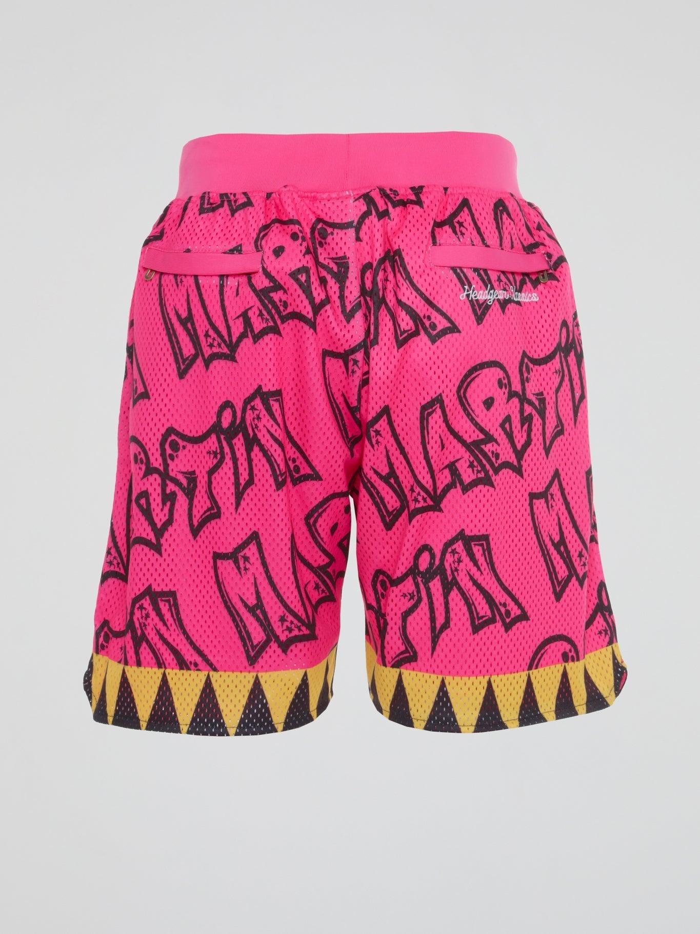 Pink Martin I'm The Man Basketball Shorts - B-Hype Society