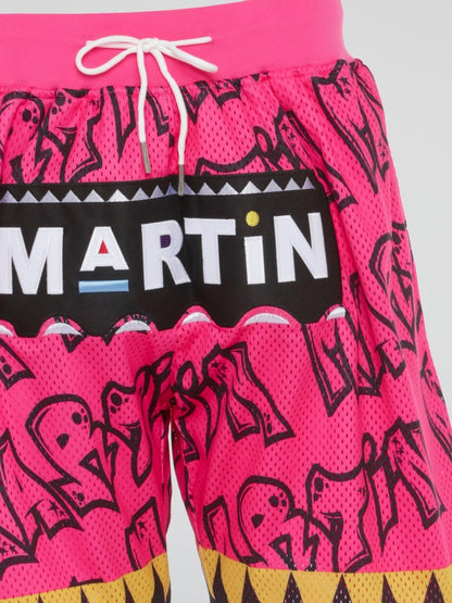 Pink Martin I'm The Man Basketball Shorts - B-Hype Society