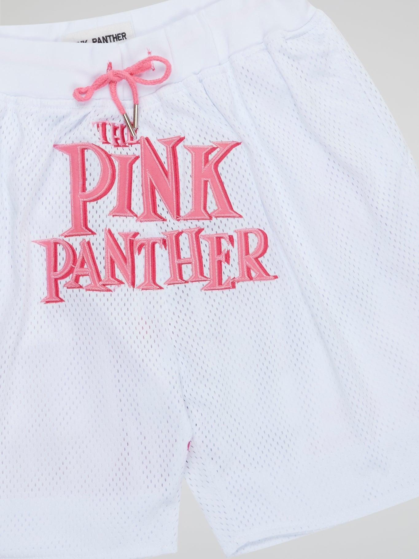 Pink Panther Shorts White - B-Hype Society