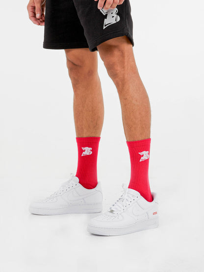 Bhype Society - Essentials B Socks Red