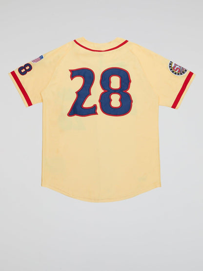 St Louis Stars Cream Button Down Jersey - B-Hype Society