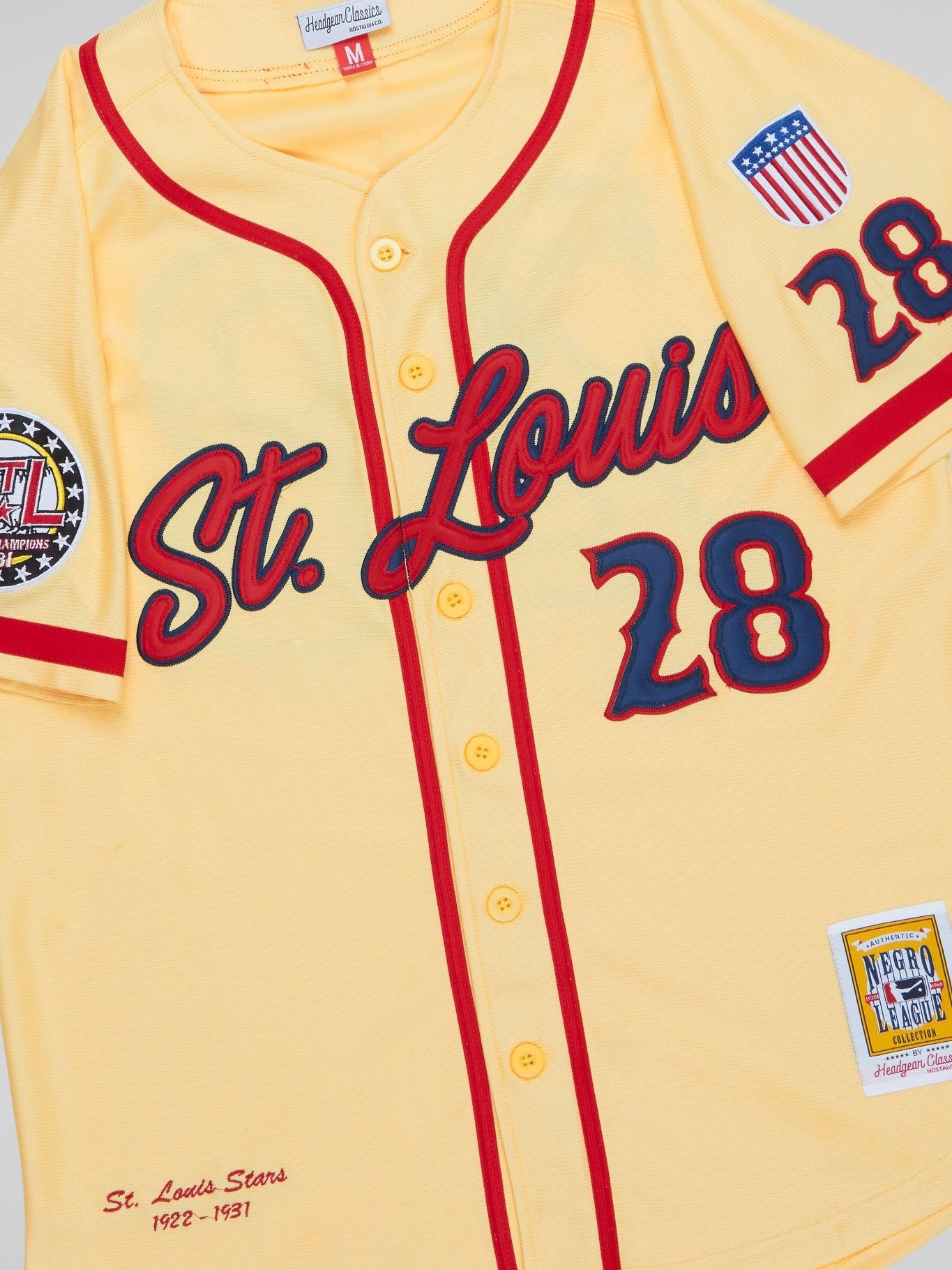 St Louis Stars Cream Button Down Jersey - B-Hype Society