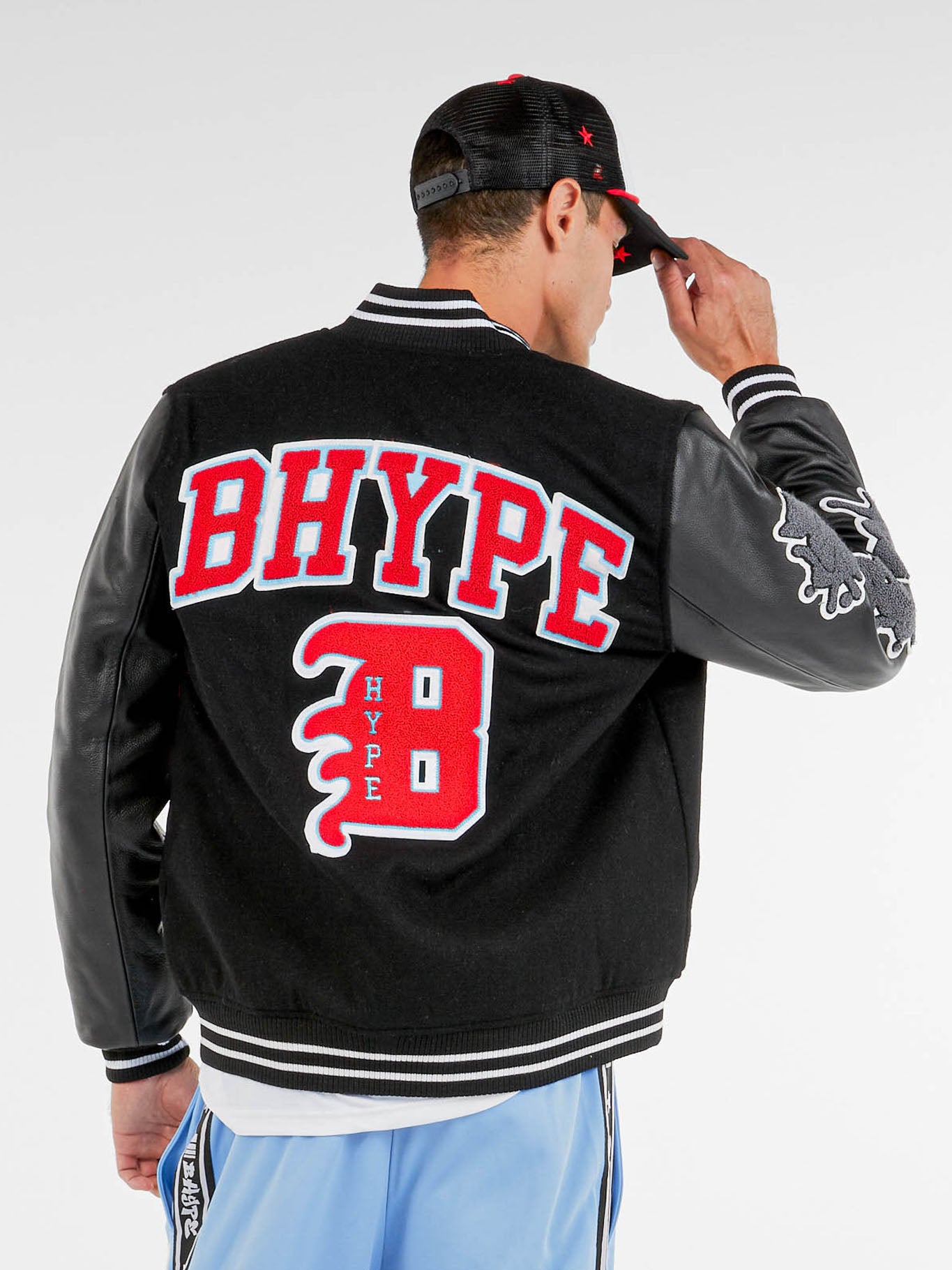 Bhype Society - Bhype Varsity Collection Jacket Black