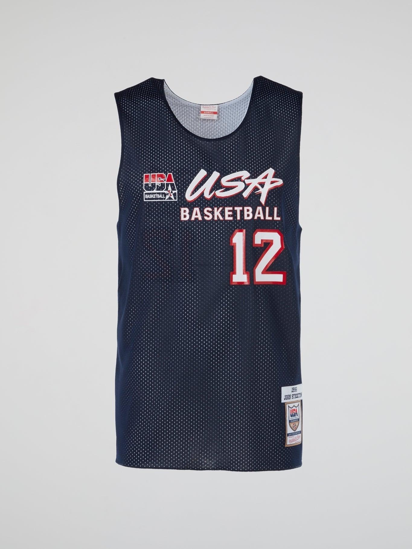 USA 96 John Stockton Authentic Jersey - B-Hype Society