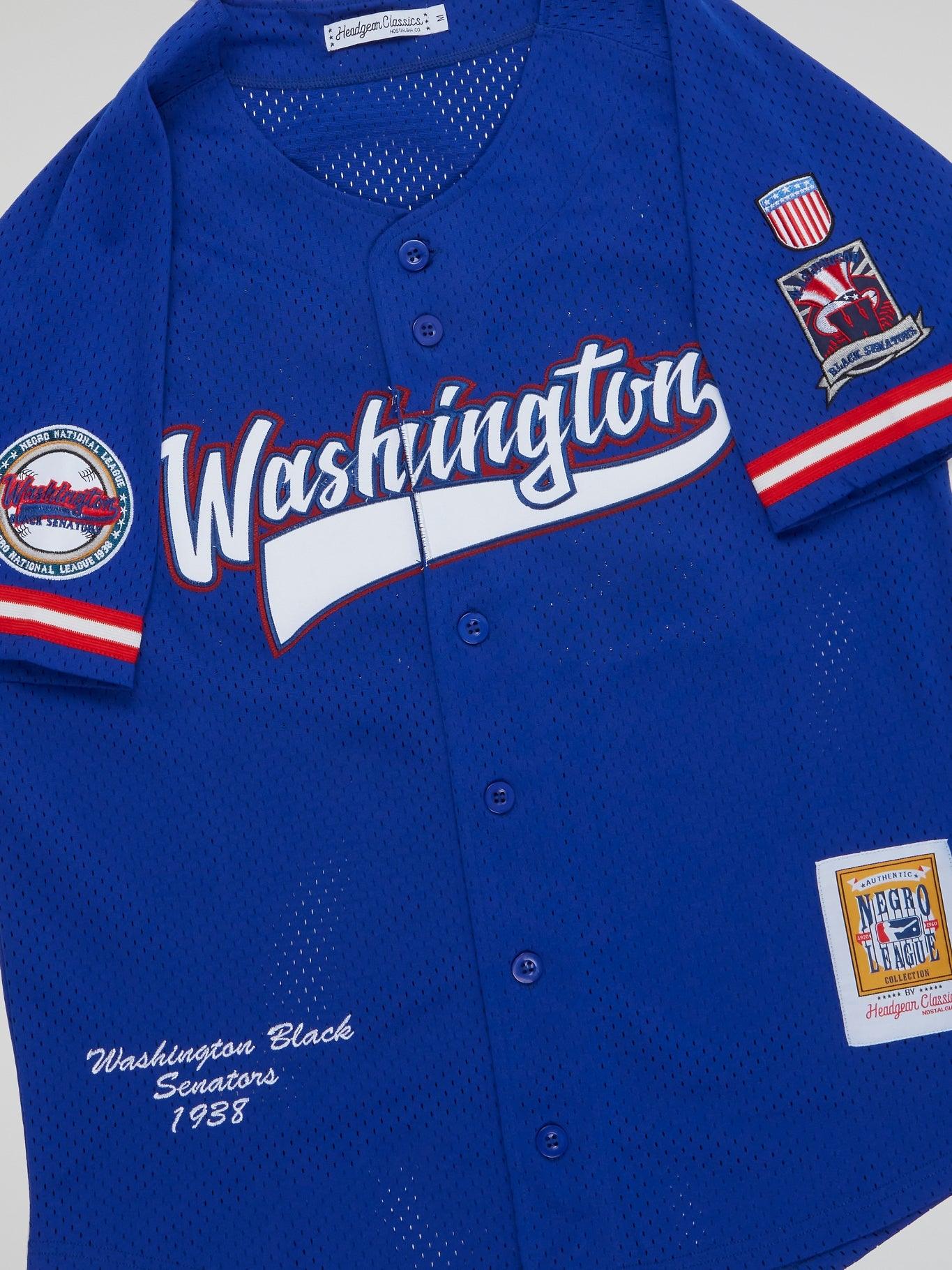 Washington Black Senators Button Down Jersey - B-Hype Society