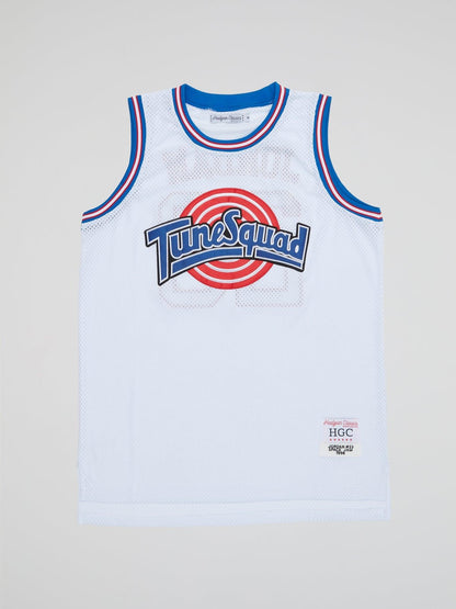 White Tunesquad Basketball Jersey - B-Hype Society