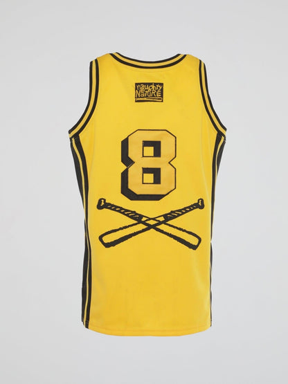 Yellow Naughty By Nature Basketball Jersey - B-Hype Society